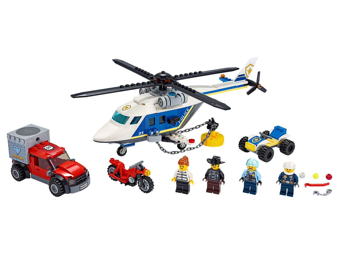 Lego 60243 Inseguimento sull'elicottero della polizia – Piemonti Giocattoli