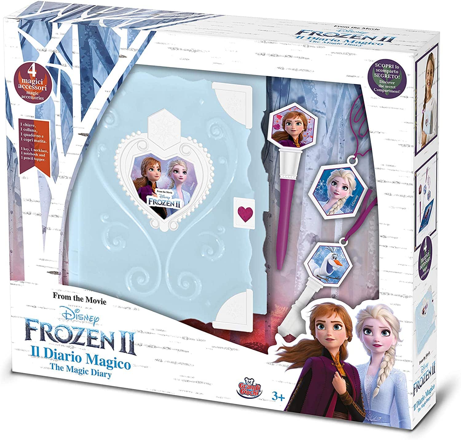 Disney Frozen 2 Magico Diario - GRANDI GIOCHI GG02412 – Piemonti Giocattoli