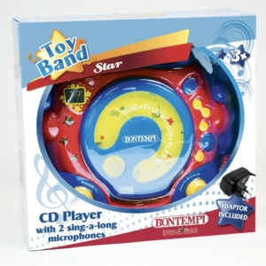 BONTEMPI - Lettore CD player/MP3 con 2 microfoni ed alimentatore